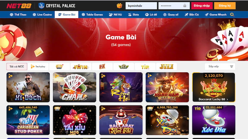 Không cần đăng nhập vẫn được chơi thử tại Net88